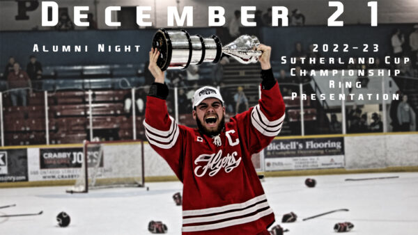 Flyers to host alumni night and ring presentation night December 21