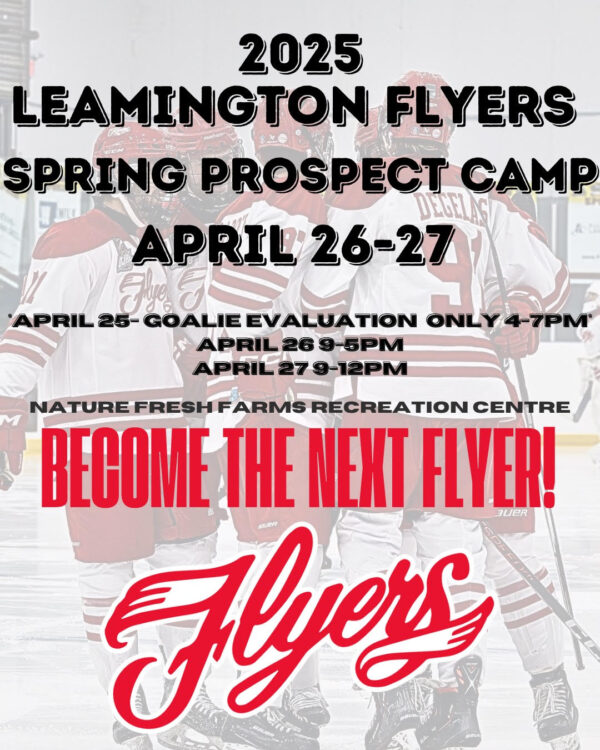 2025 Leamington Flyers Spring Camp Sign Up